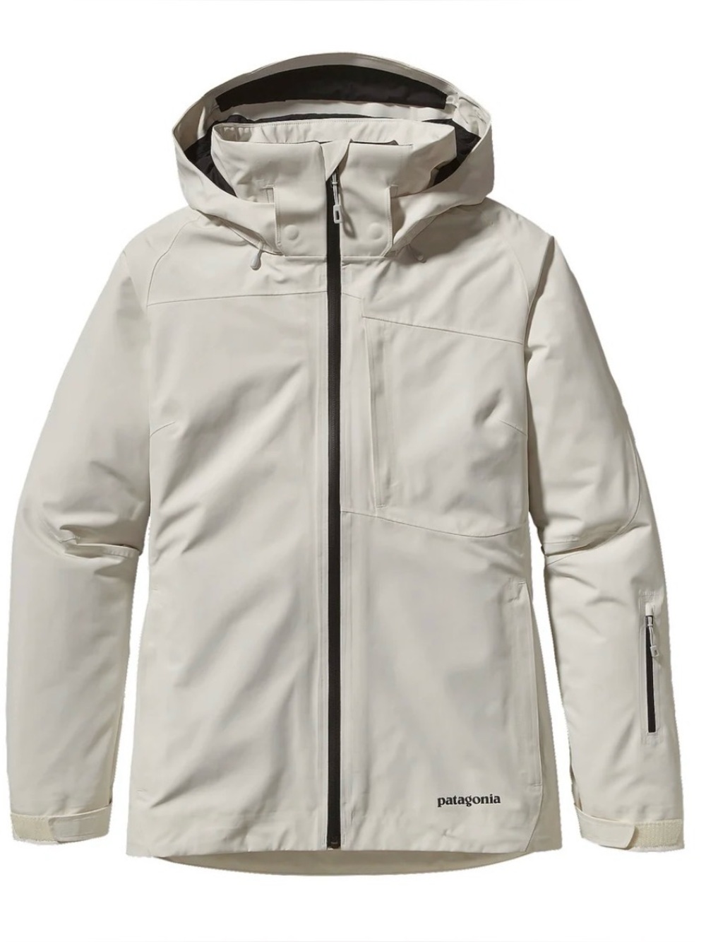 Women's Cream Patagonia Jacket with High Collar